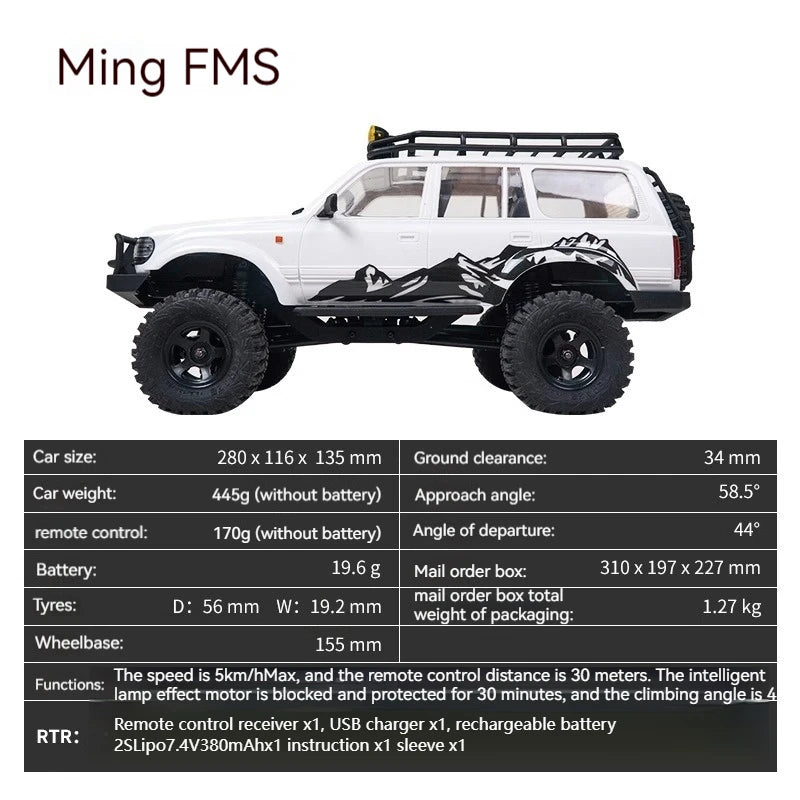 1/18 Snow Patriot - FMS Controle Remoto