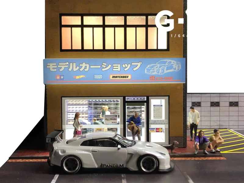 1/64 Diorama para carros (vários cenários)