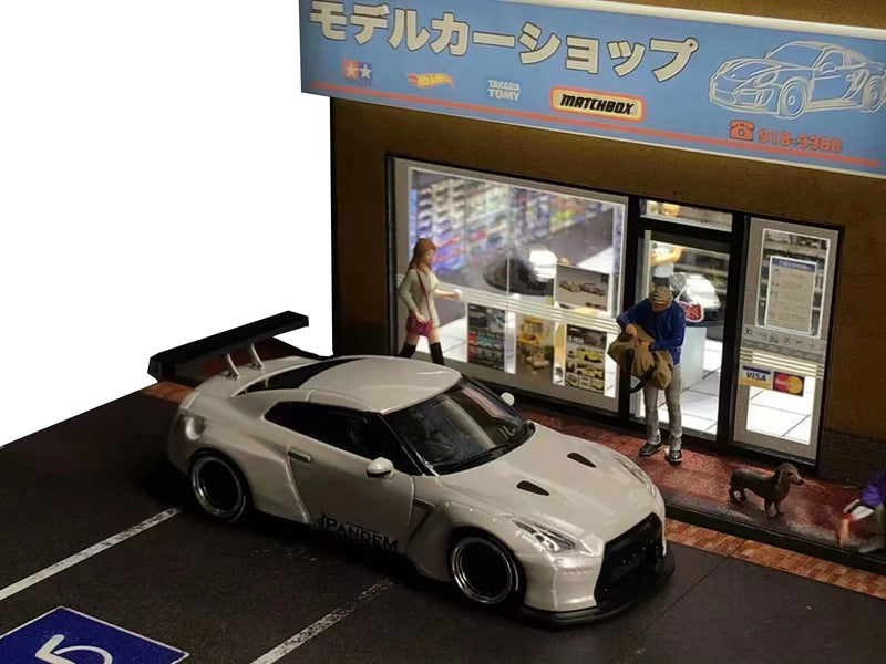 1/64 Diorama para carros (vários cenários)