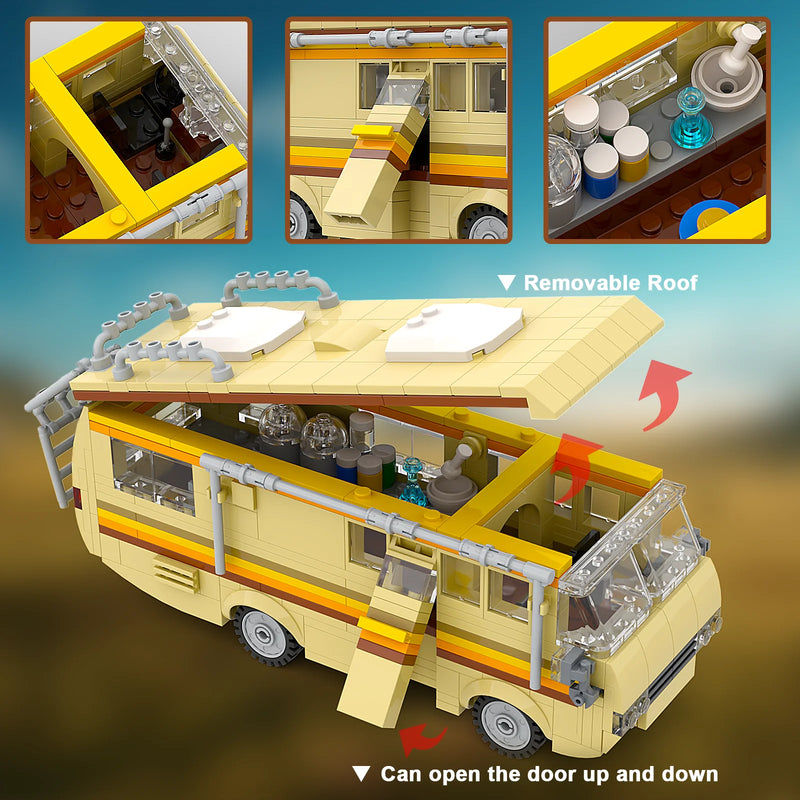 Van Camper Breaking Bad (blocos de montar) 360 pçs