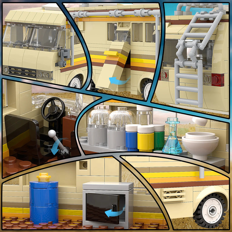 Van Camper Breaking Bad (blocos de montar) 360 pçs