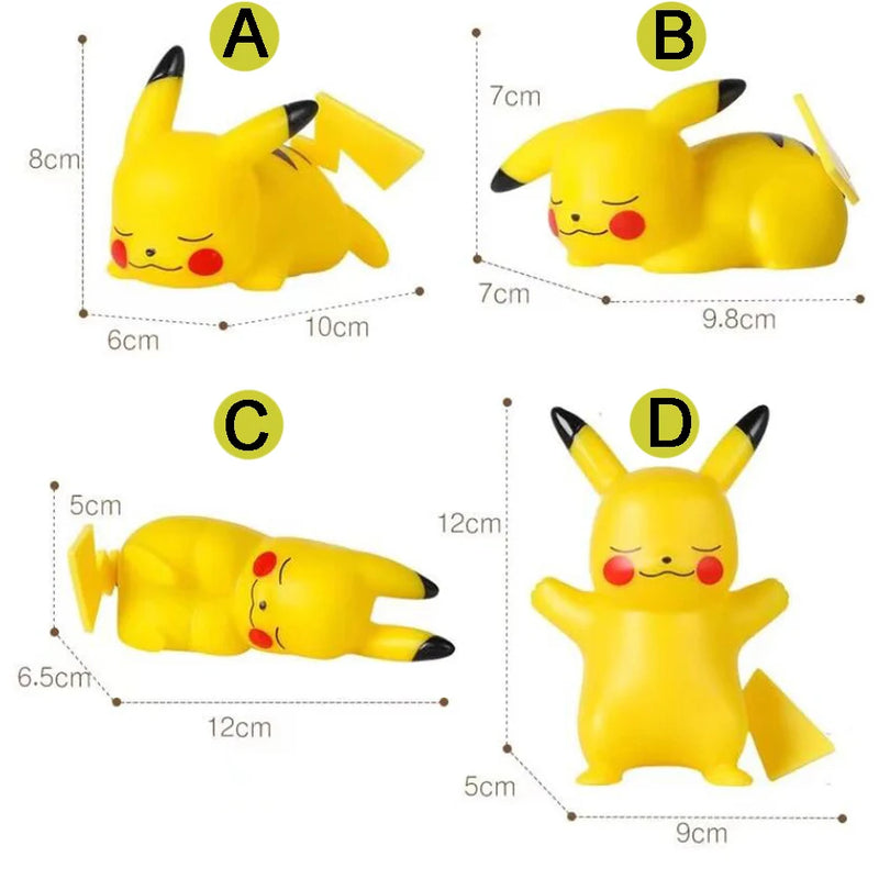 Pokémon Pikachu, Gengar, Psyduck, Squirtle, Charmander - LED Decorativo